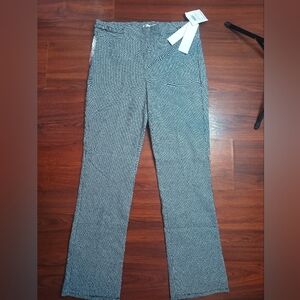 89th & Madison B&W tiny Houndstooth  pattern work dress Pants sz Large